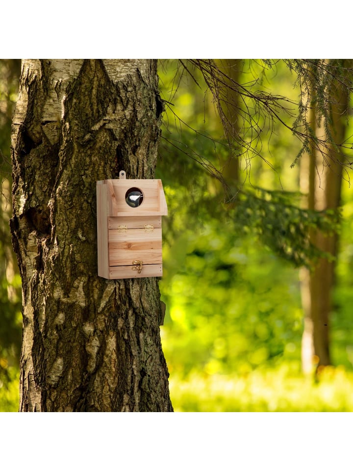 relaxdays Nistkasten in Natur - (B)14 x (H)24,5 x (T)14 cm günstig kaufen onesize