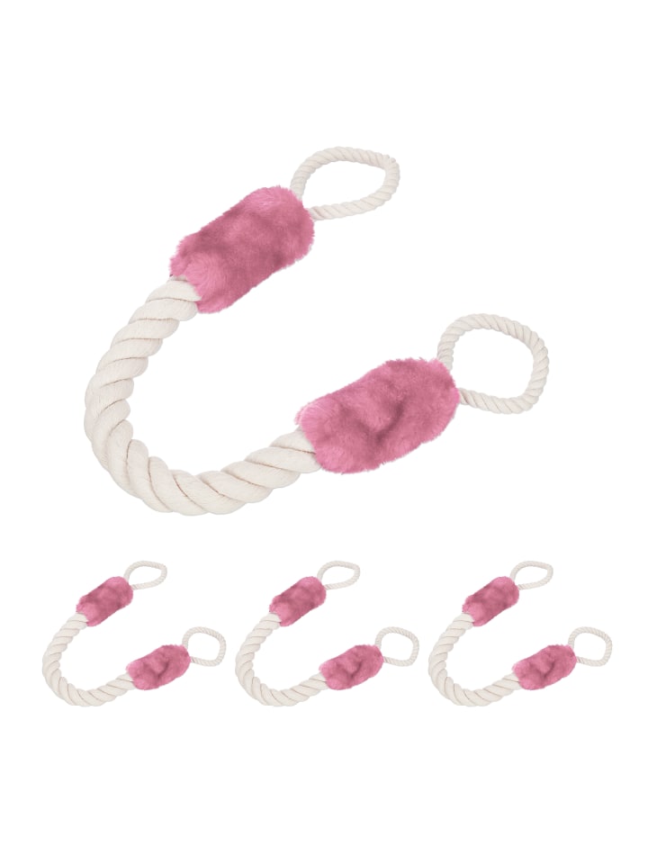 relaxdays 4 x Türkordel in Creme/ Rosa günstig kaufen onesize