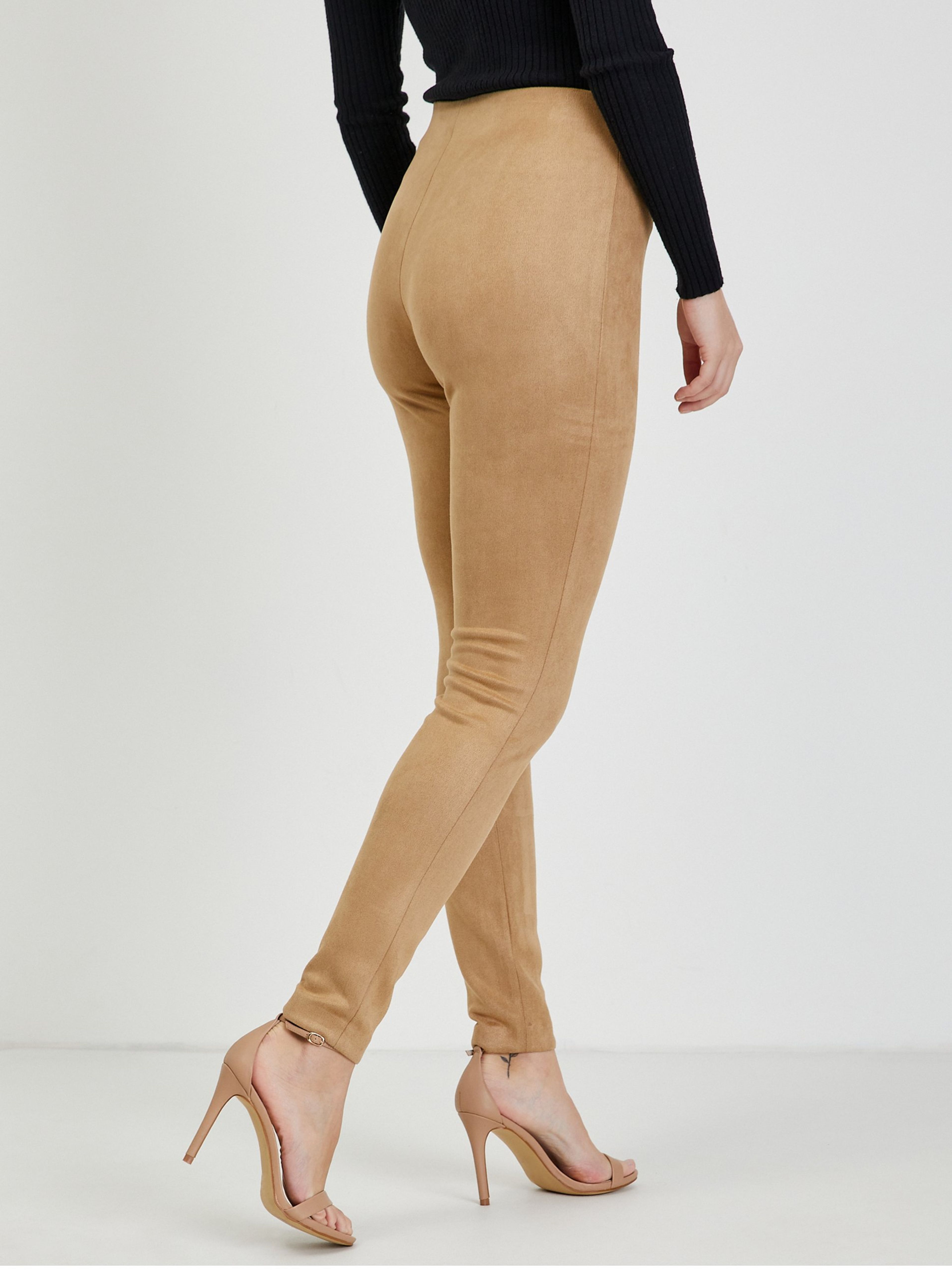 Hellbraune Damenhose Wildleder ORSAY