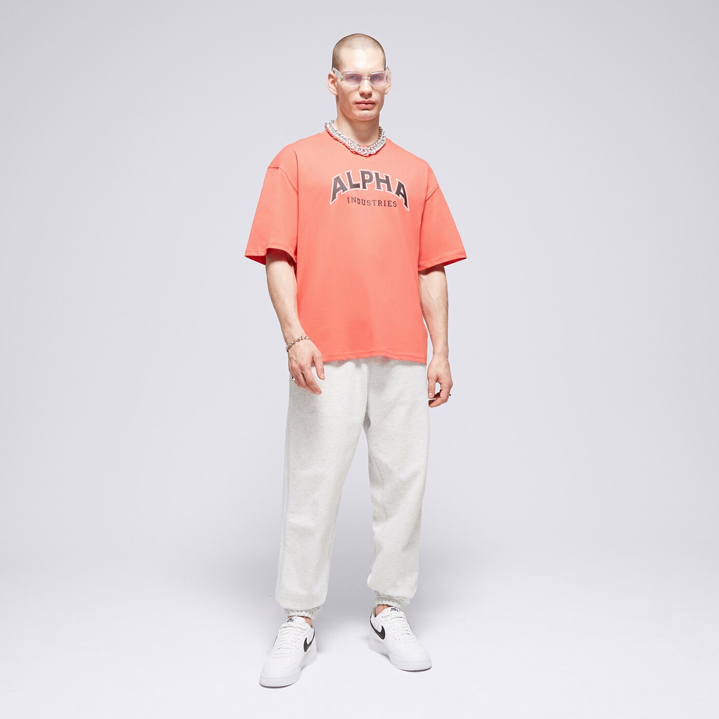 ALPHA INDUSTRIES T-SHIRT COLLEGE T Rot
