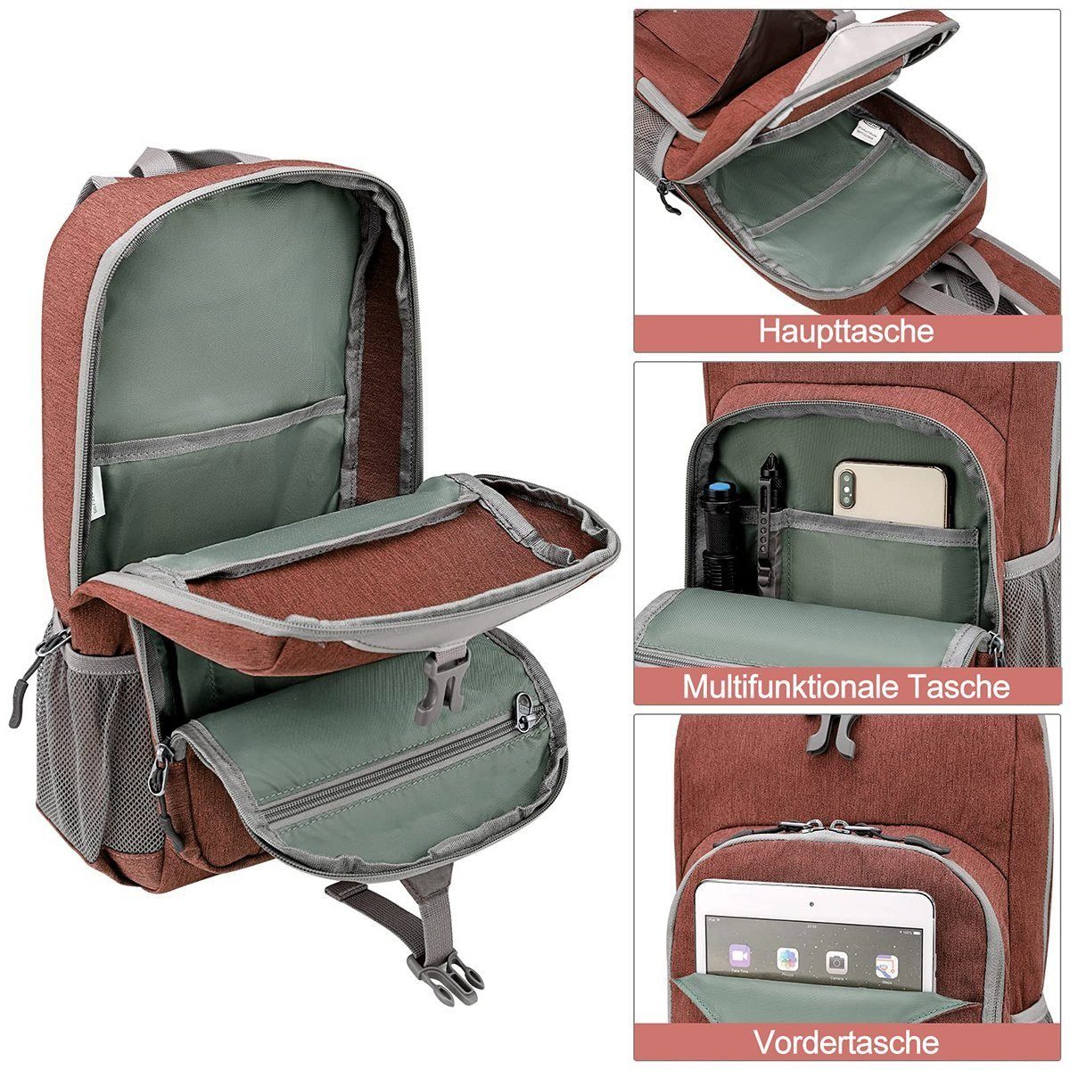 G4Free Wanderrucksack, 10L Mini Ultraleichter Tage-, Reise-Schulrucksack