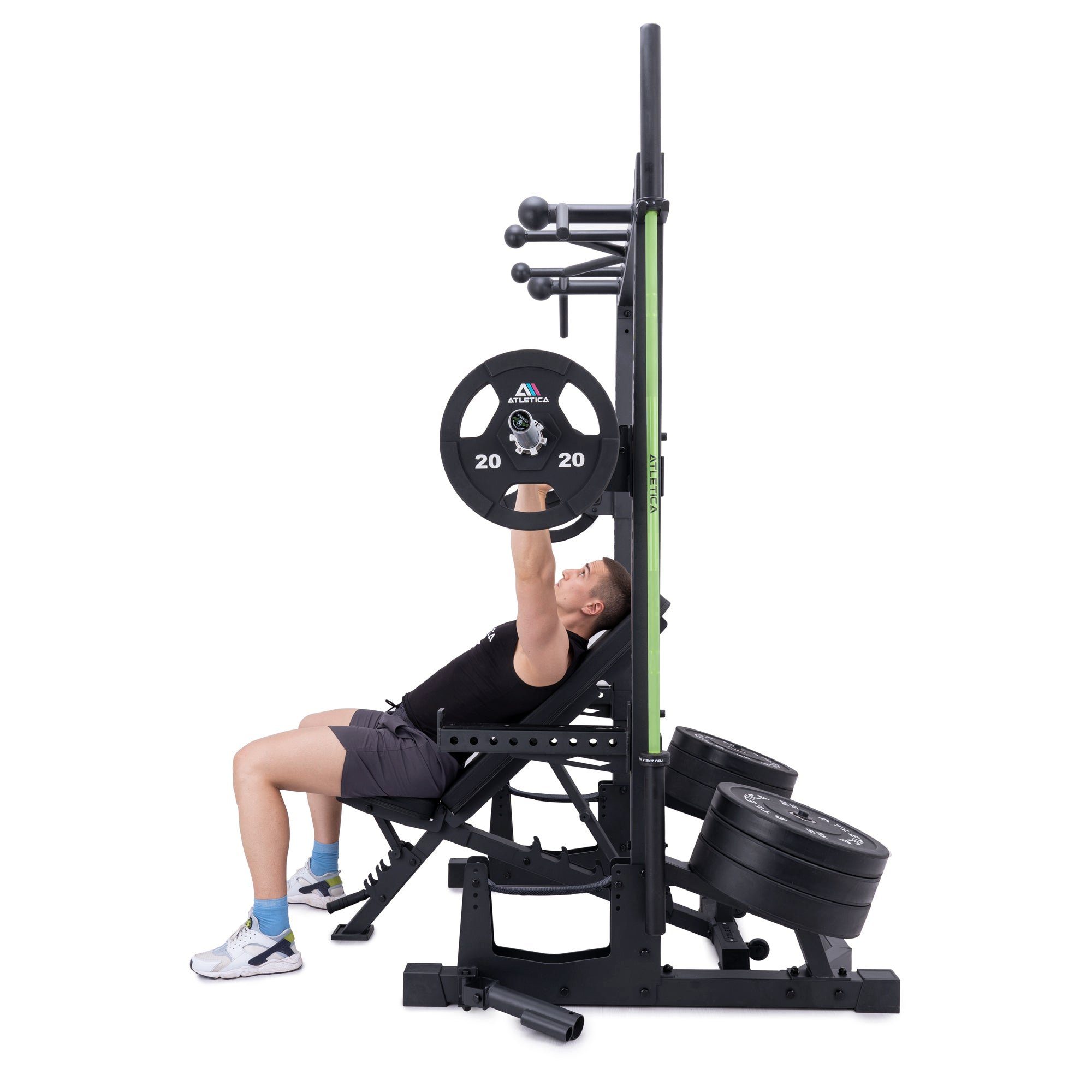 ATLETICA Power Rack R7 Half Rack Power Rack ∣ 214 cm hoch ∣ Stabil mit 102 kg Eigengewicht