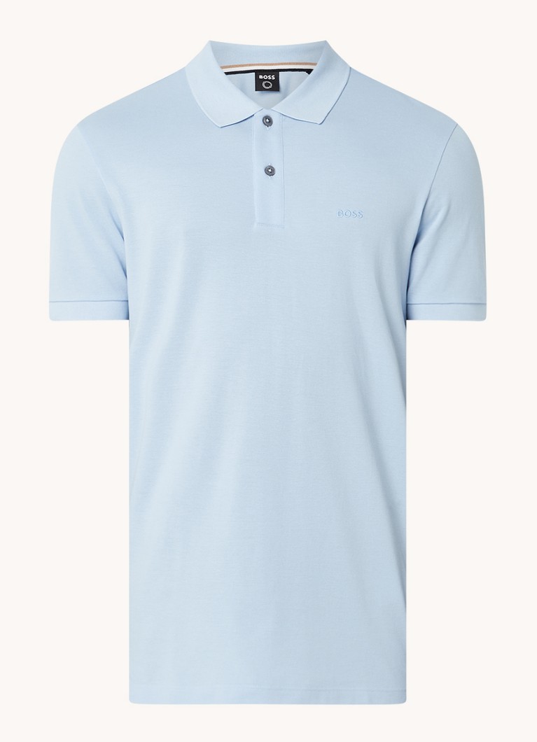 HUGO BOSS Pallas regulāra piegriezuma polo krekls no pikē kokvilnas