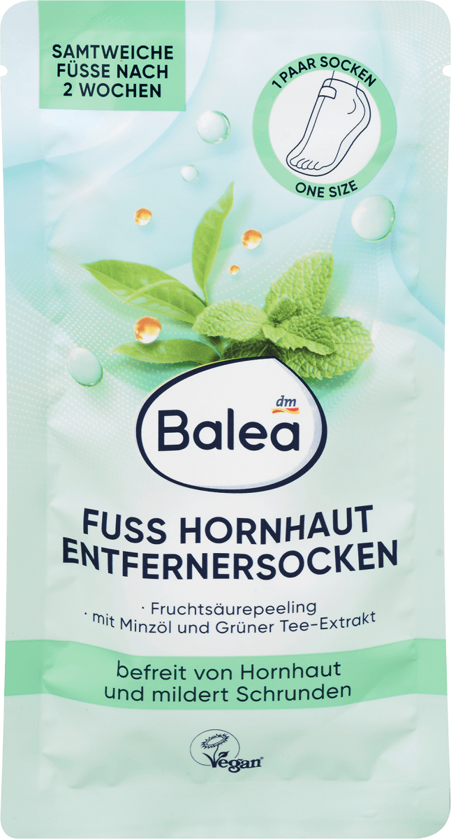 Fußmaske Socken Hornhaut Entferner (1 Paar), 2 St