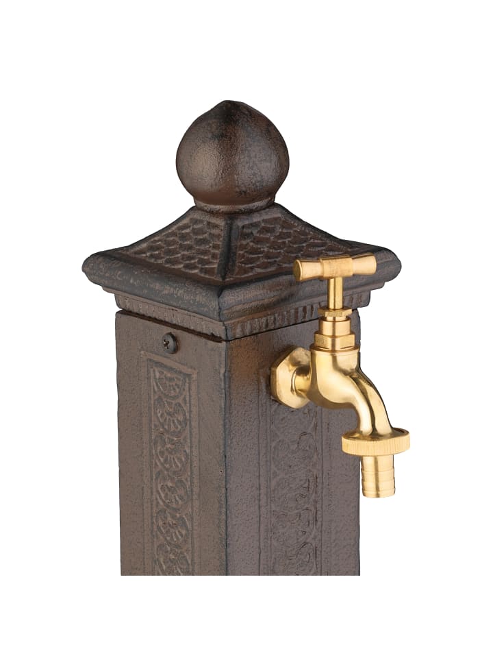 relaxdays Standbrunnen in Braun - (B)14 x (H)47 x (T)18,5 cm günstig kaufen onesize
