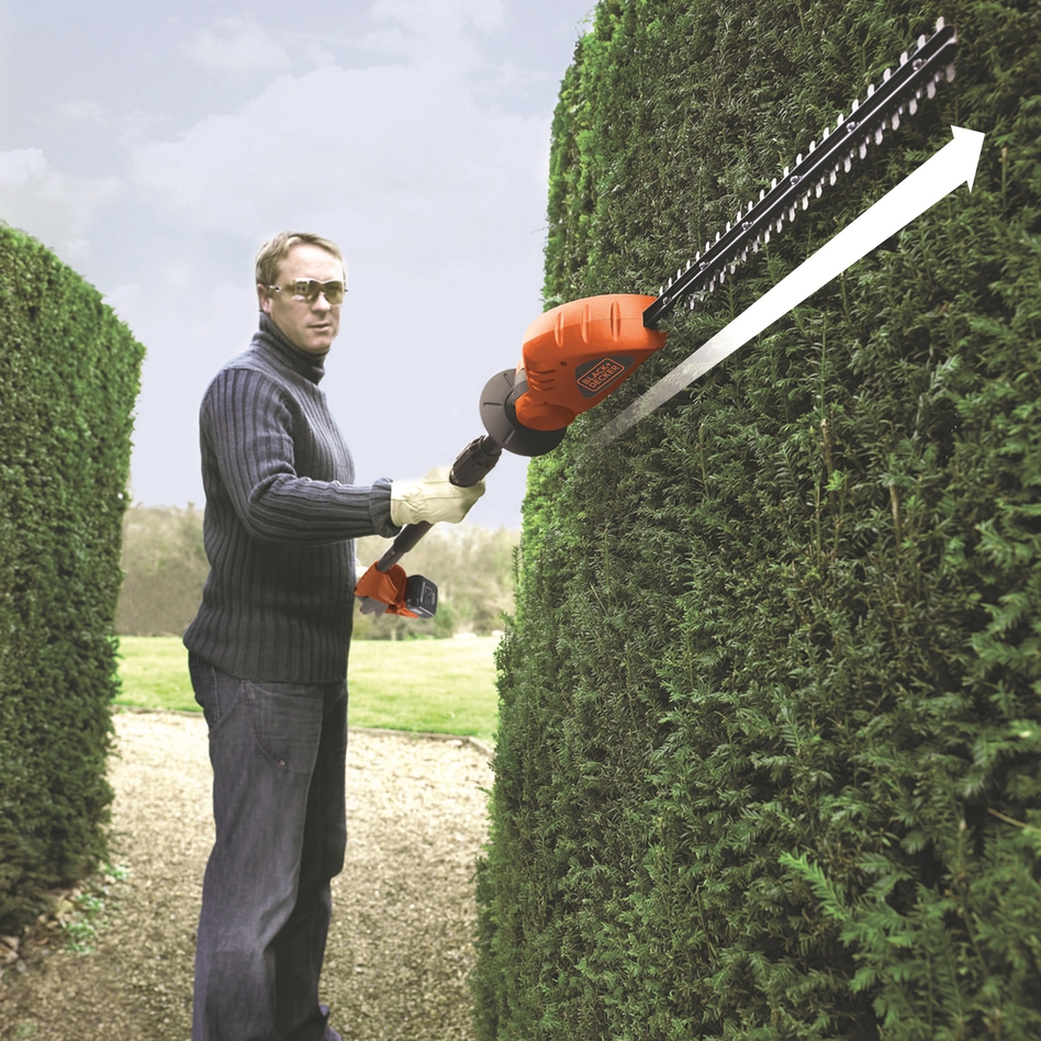 Black & Decker GTC1843L20-QW Cordless Long-Heel Hedge Trimmer 43 cm 18 Volt 2.0 Ah Li-ion