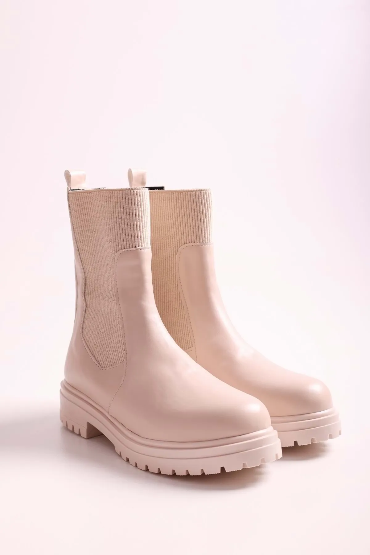 Shoeberry  Damen Neira Beige Skin Stiefel Beige Skin