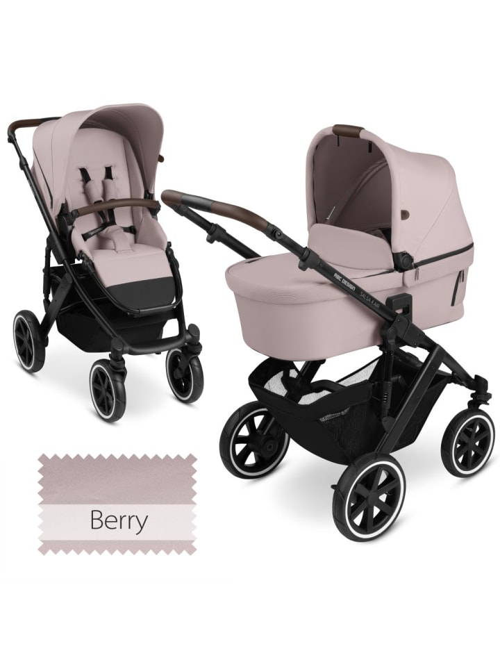 ABC-Design Kombi-Kinderwagen Salsa 4 Air - inkl. Babywanne & in rosa,schwarz günstig kaufen onesize