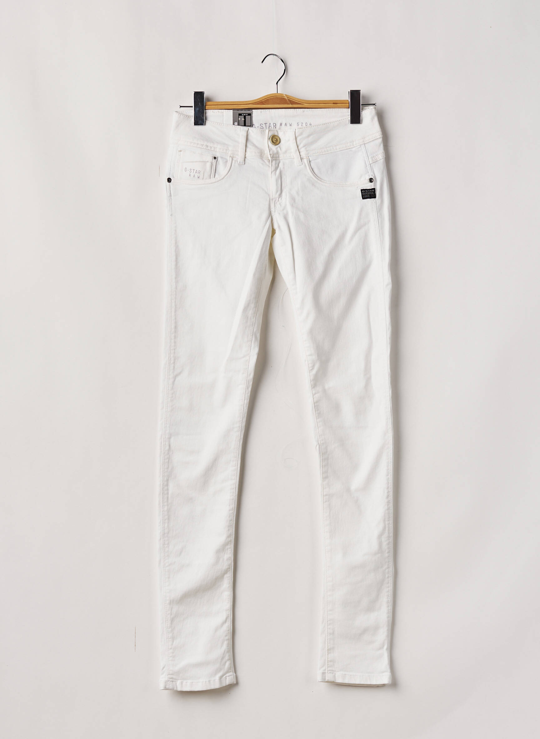 G Star Jeans Coupe Slim Femme couleur blanc