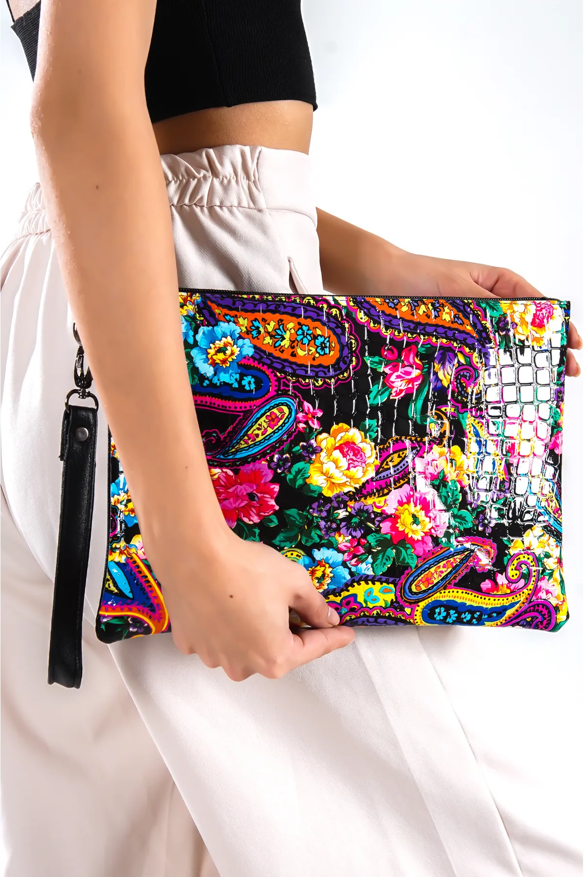 Capone Outfitters  Capone Paris Schwarze Damen-Clutch