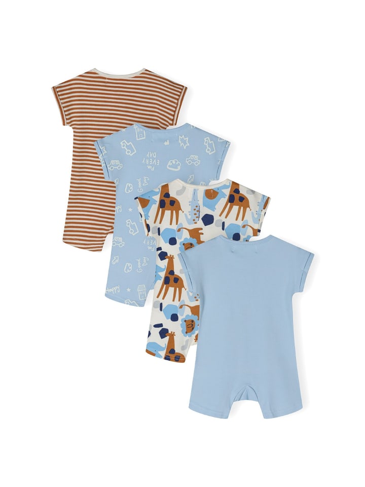 Minoti 4er. Set: Strampler 24babypack4 in hellblau günstig kaufen