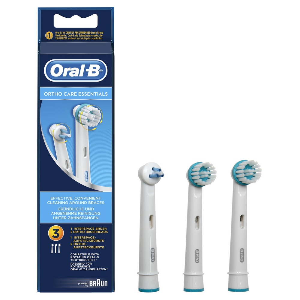 oral-b Oral-B Kit Orthodontique De 3 Brossettes Brossettes De Rechange
