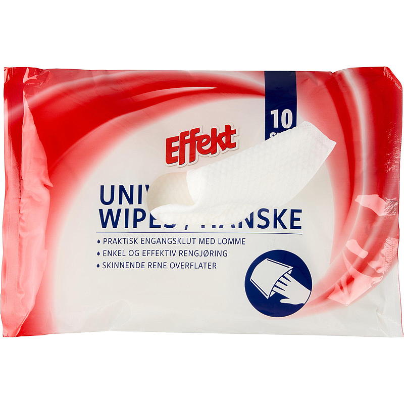 Effekt Rengjøring hanskeklut 10 stk
