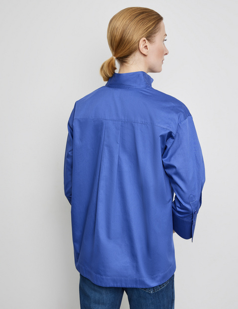 3/4 Arm Bluse mit Quetschfalte