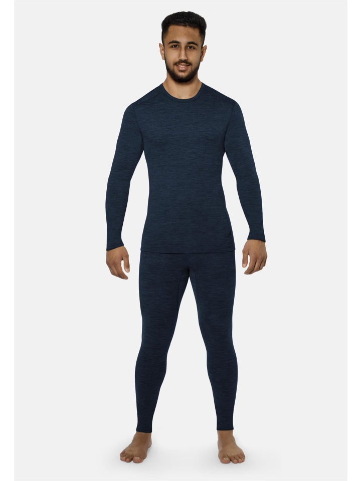 Normani Outdoor Sports Herren Merino Unterwäsche-Set Melbourne/Sydney in Navy günstig kaufen