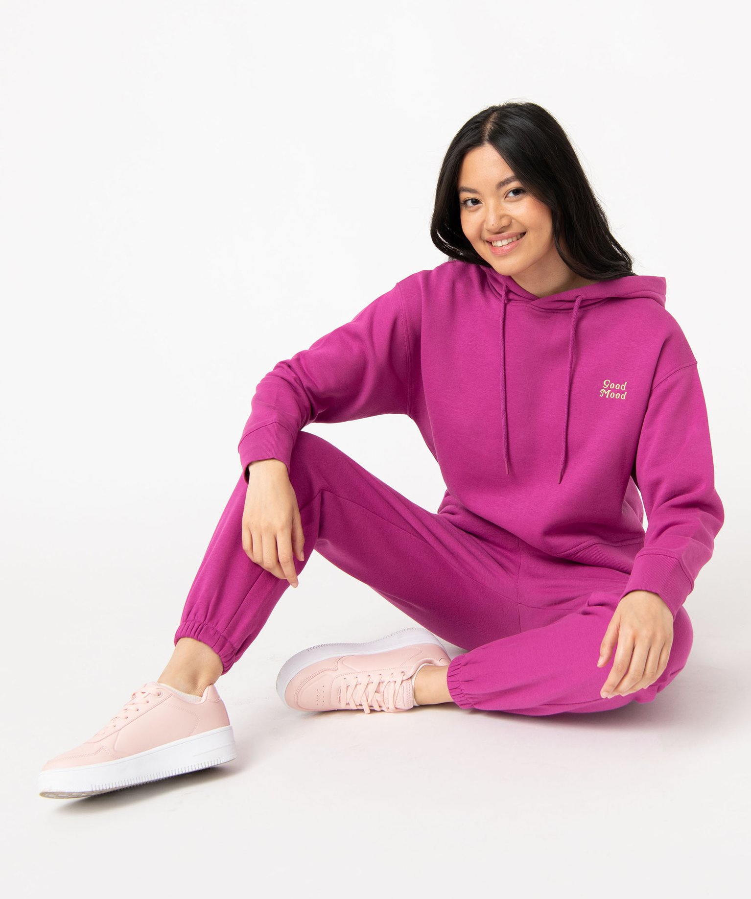 Pantalon de jogging en molleton femme fuchsia | GEMO