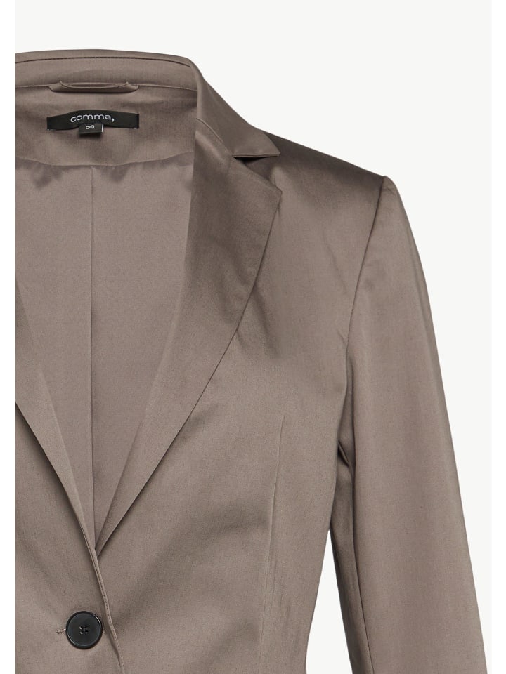 comma Indoor-Blazer langarm in Braun günstig kaufen