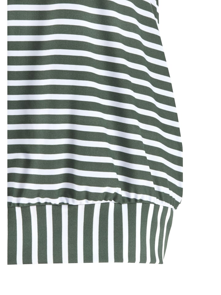Venice Beach Oversize-Tankini-Top in oliv gestreift günstig kaufen 40