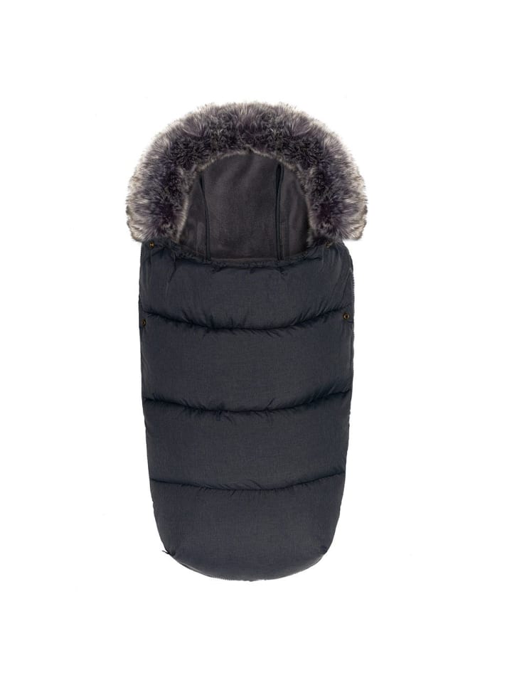 Zamboo Universal Thermo-Fleece Fußsack mit Fellkragen in grau günstig kaufen onesize