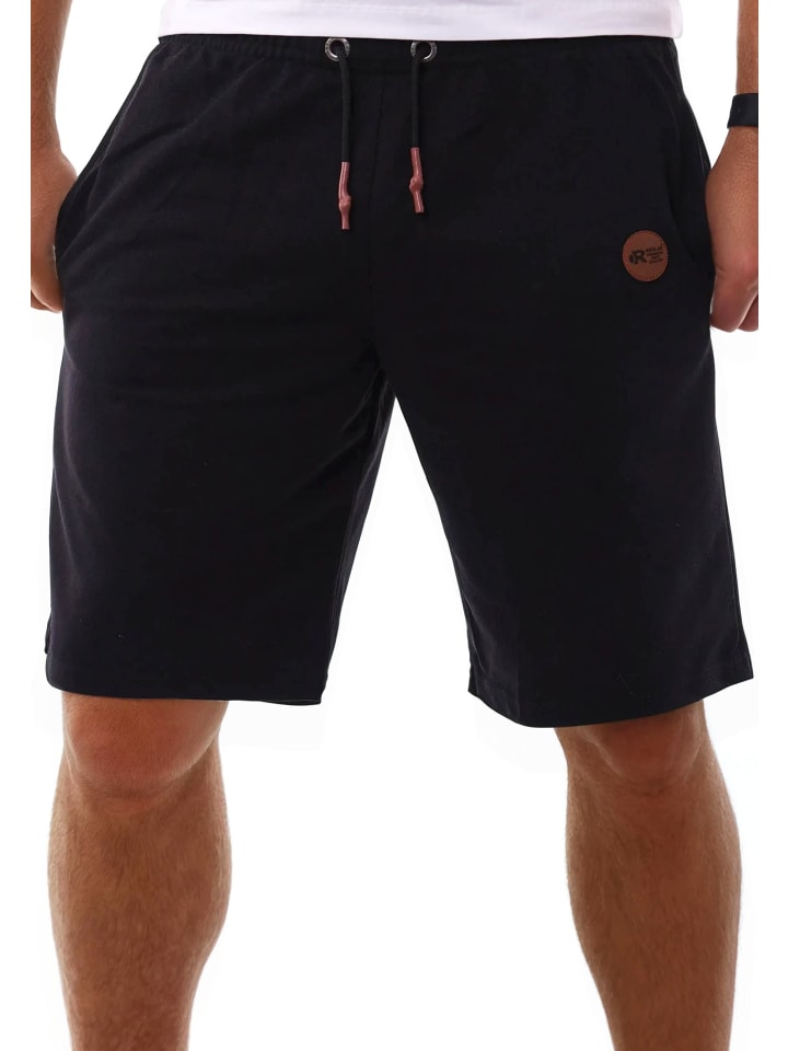 RESLAD Jogginghose Sporthose mit Brandpatch in schwarz günstig kaufen
