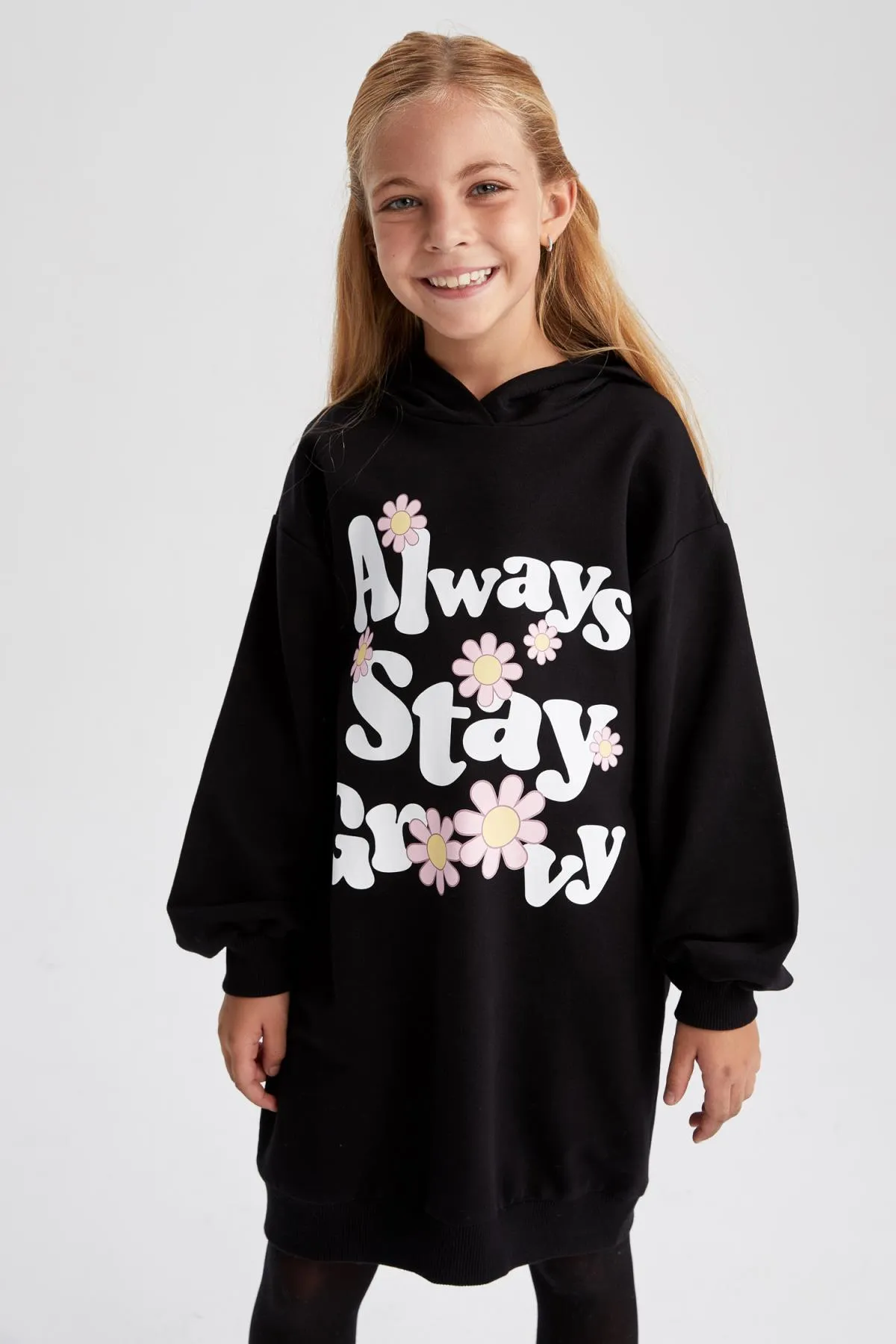 DeFacto  Bedrucktes Kapuzenkleid für Mädchen