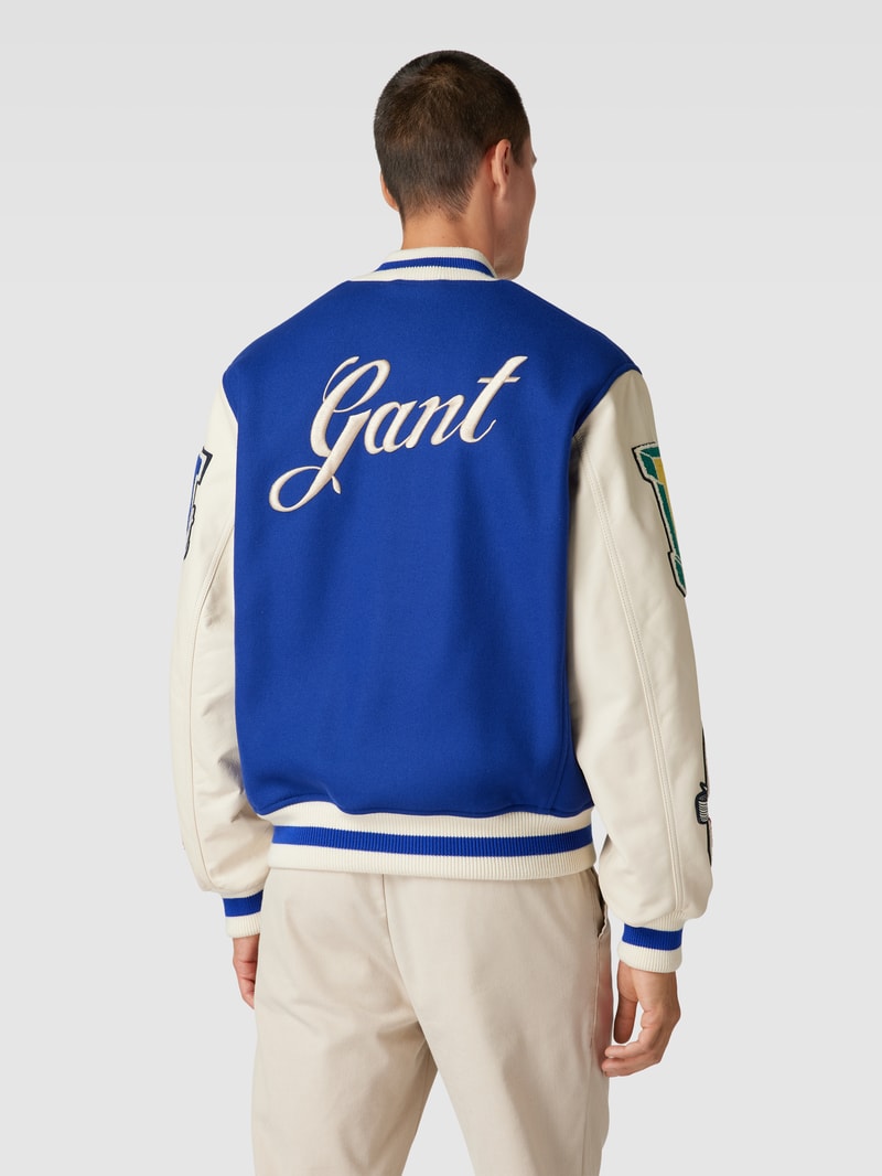 Wolljacke mit Knopfleiste Modell 'PRIDE' in royalblau