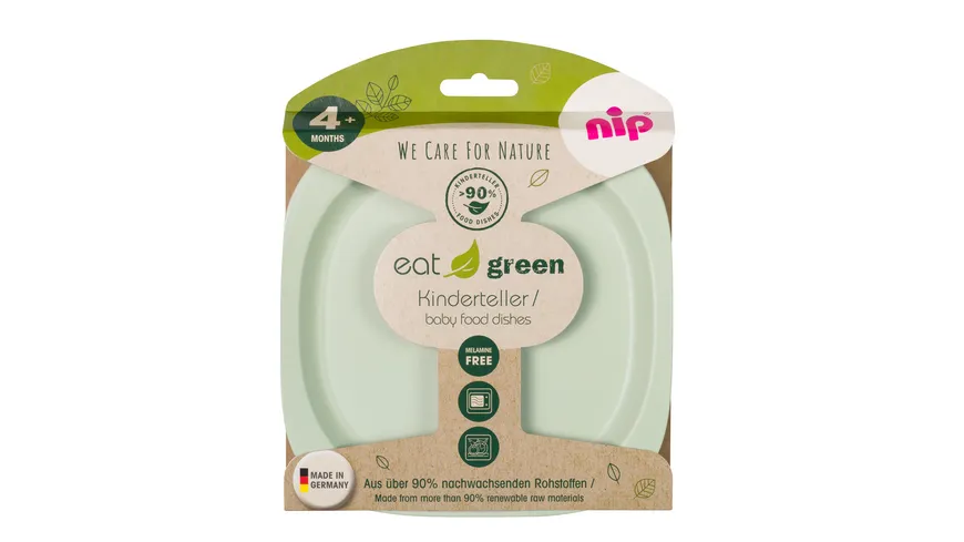 nip® Kinderteller Eat Green 2er Pack grün