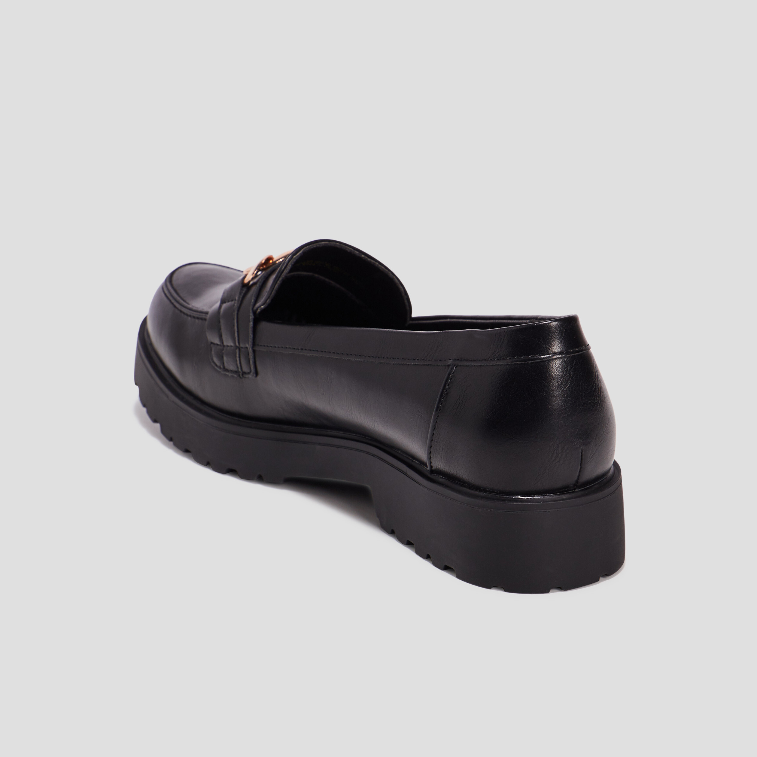 Mocassins à détails bijoux Liberto noir femme | La Halle