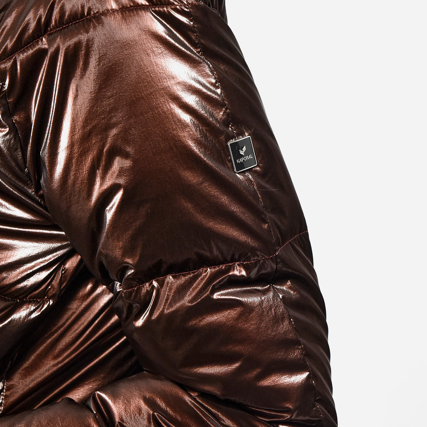 DEAN   Doudoune marron brillante Femme