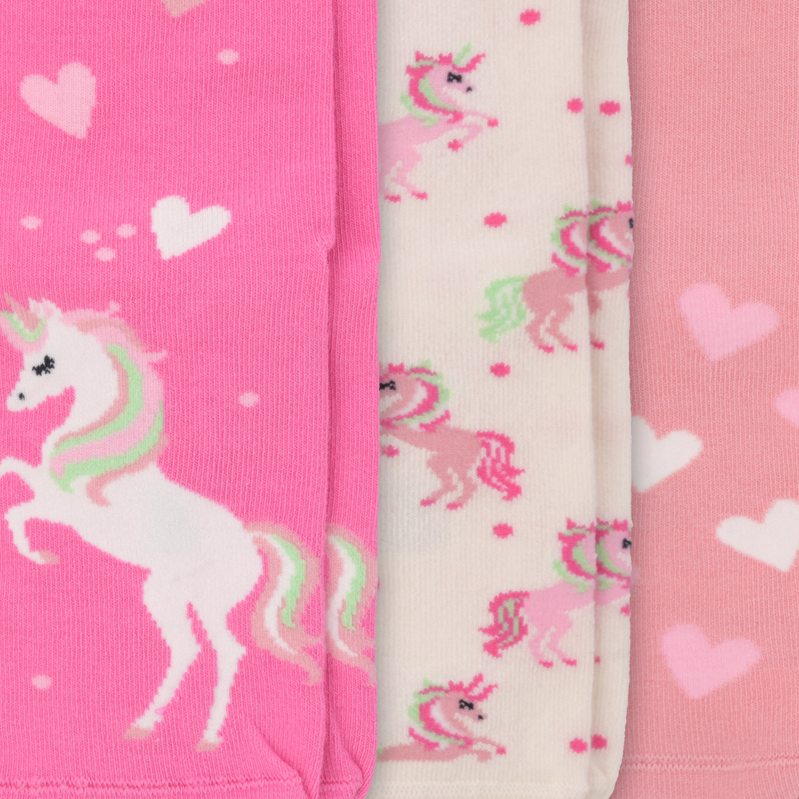 5 Paar Mädchen Socken mit Einhorn-Motiv