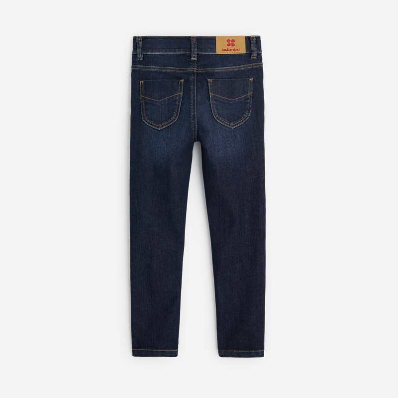 Pantalon denim fille slim bleu Catimini