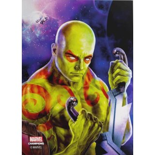 Gamegenic - Marvel Champions FINE ART Sleeves – Drax (51 Sleeves)