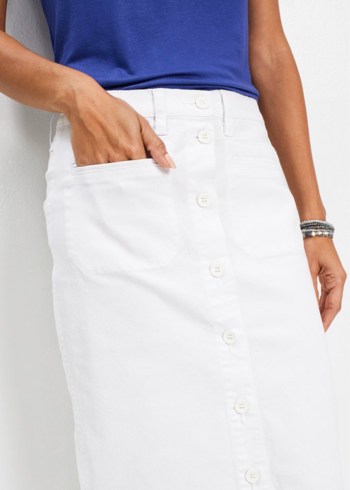 Jeansrock mit Knöpfen