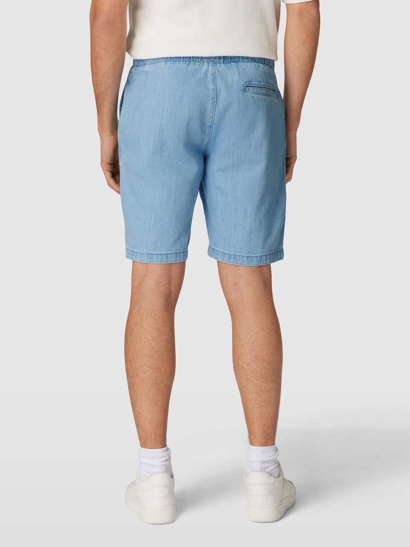 Jeansshorts mit Tunnelzug in jeans