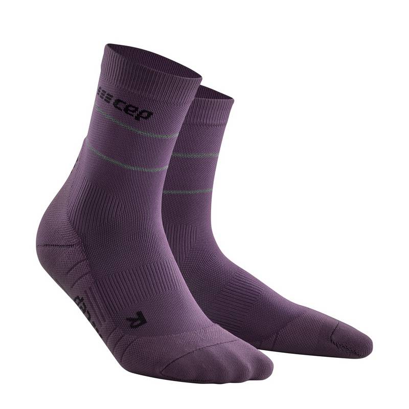 CEP Reflective Mid Cut Socken Damen