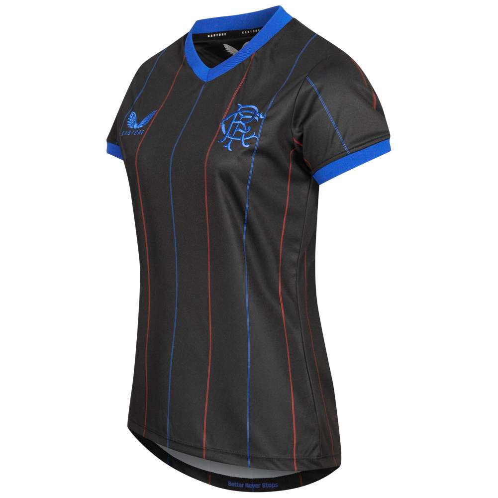 Glasgow Rangers FC CASTORE Damen Auswärts Trikot TF0556NS-BLACK