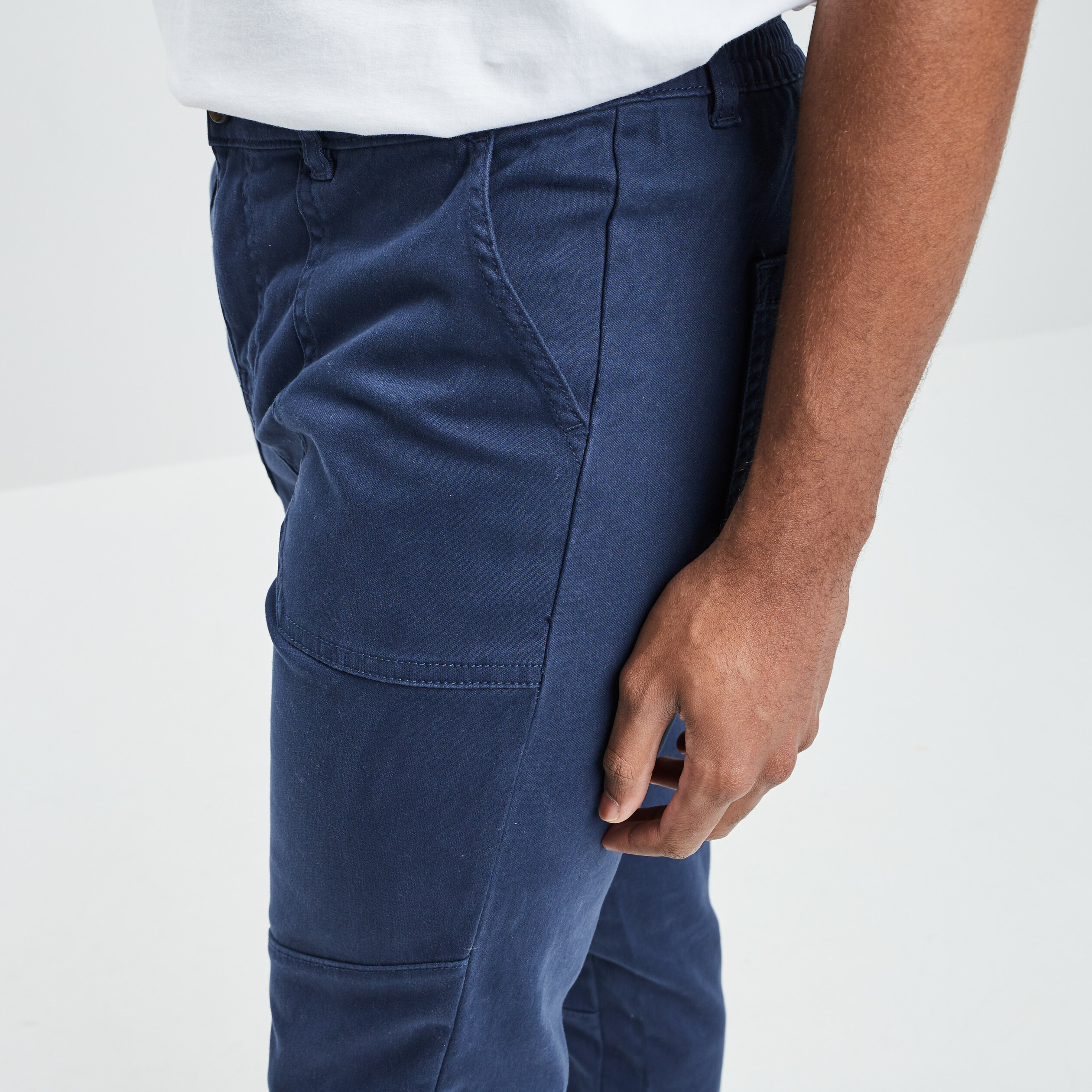 Pantalon droit Creeks bleu marine homme | La Halle