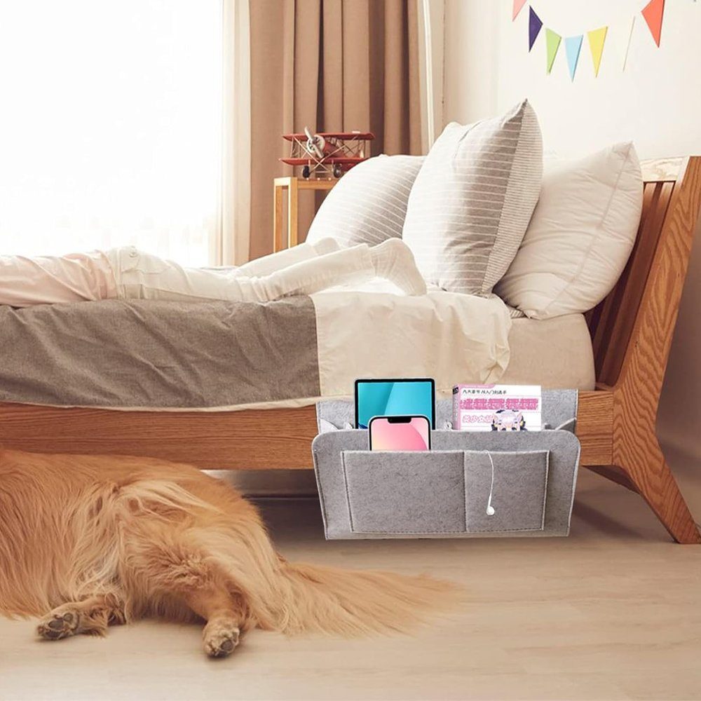 Zimtky Betttasche Bett Organizer Betttasche Bettorganizer Betttasche Hängeaufbewahrung