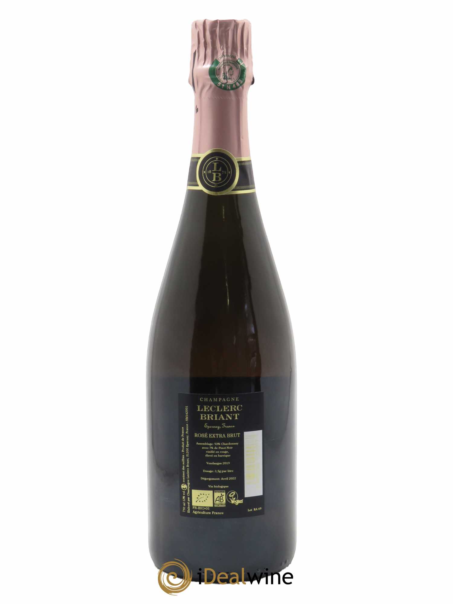 Extra Brut Rosé Leclerc Briant   - Lot de 1 Bouteille