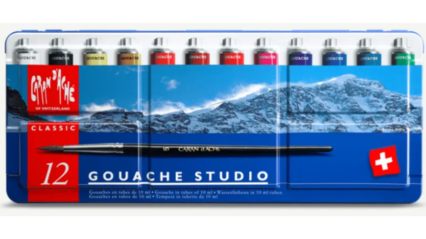 Caran d'Ache Gouache Studio Farbkasten 15er