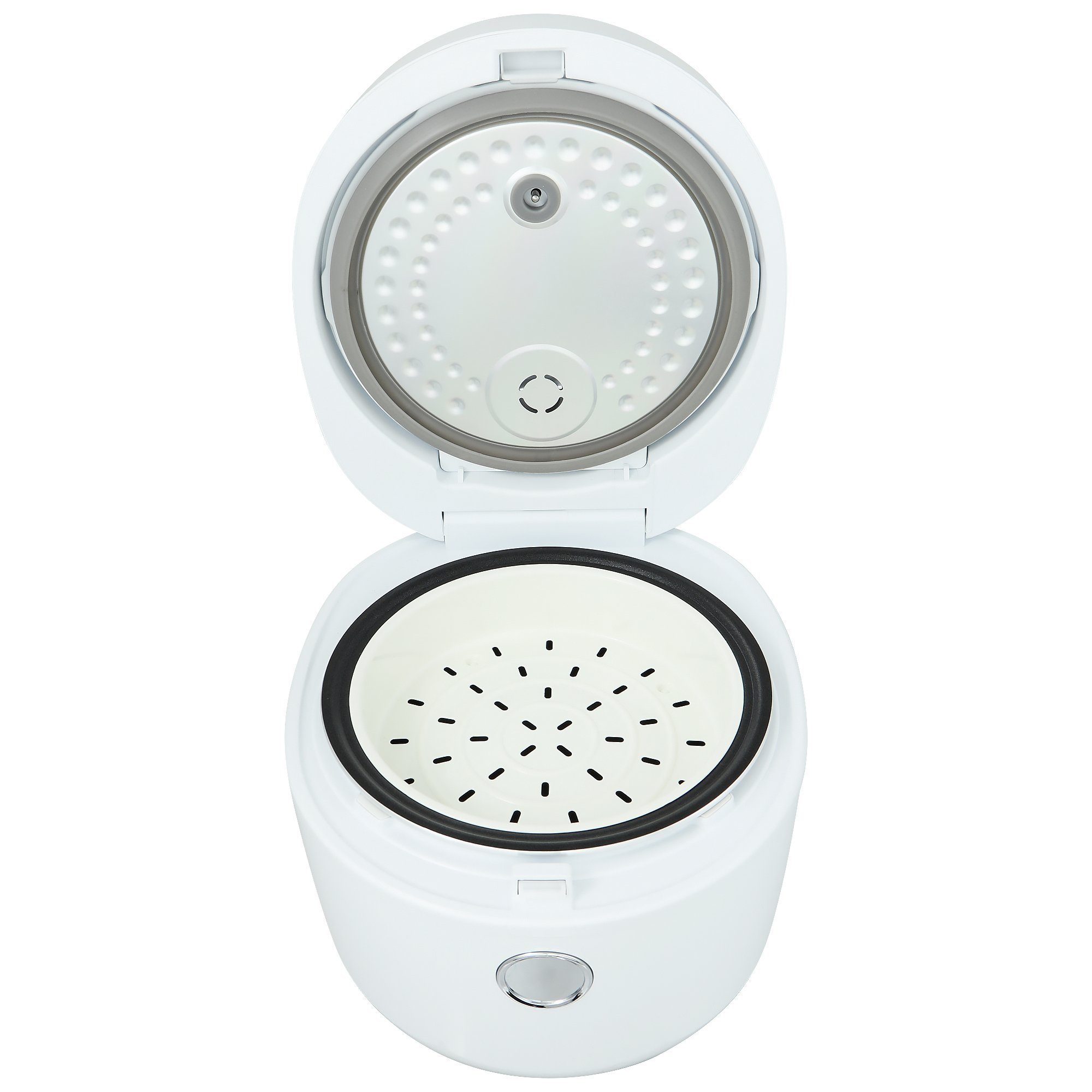 KeMar Kitchenware Multikocher KRC-190, 500 W, 1,80 l Schüssel, 12 Programme, Dampfgaraufsatz, Reiskelle, Messbecher, Touch Display
