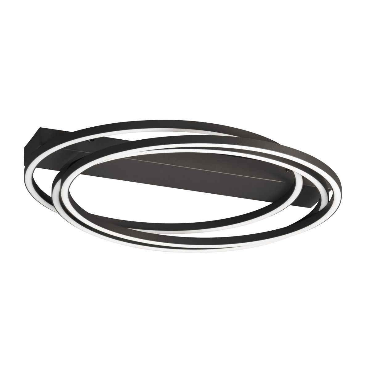 Fischer & Honsel LED Deckenlampe Kiku Schwarz