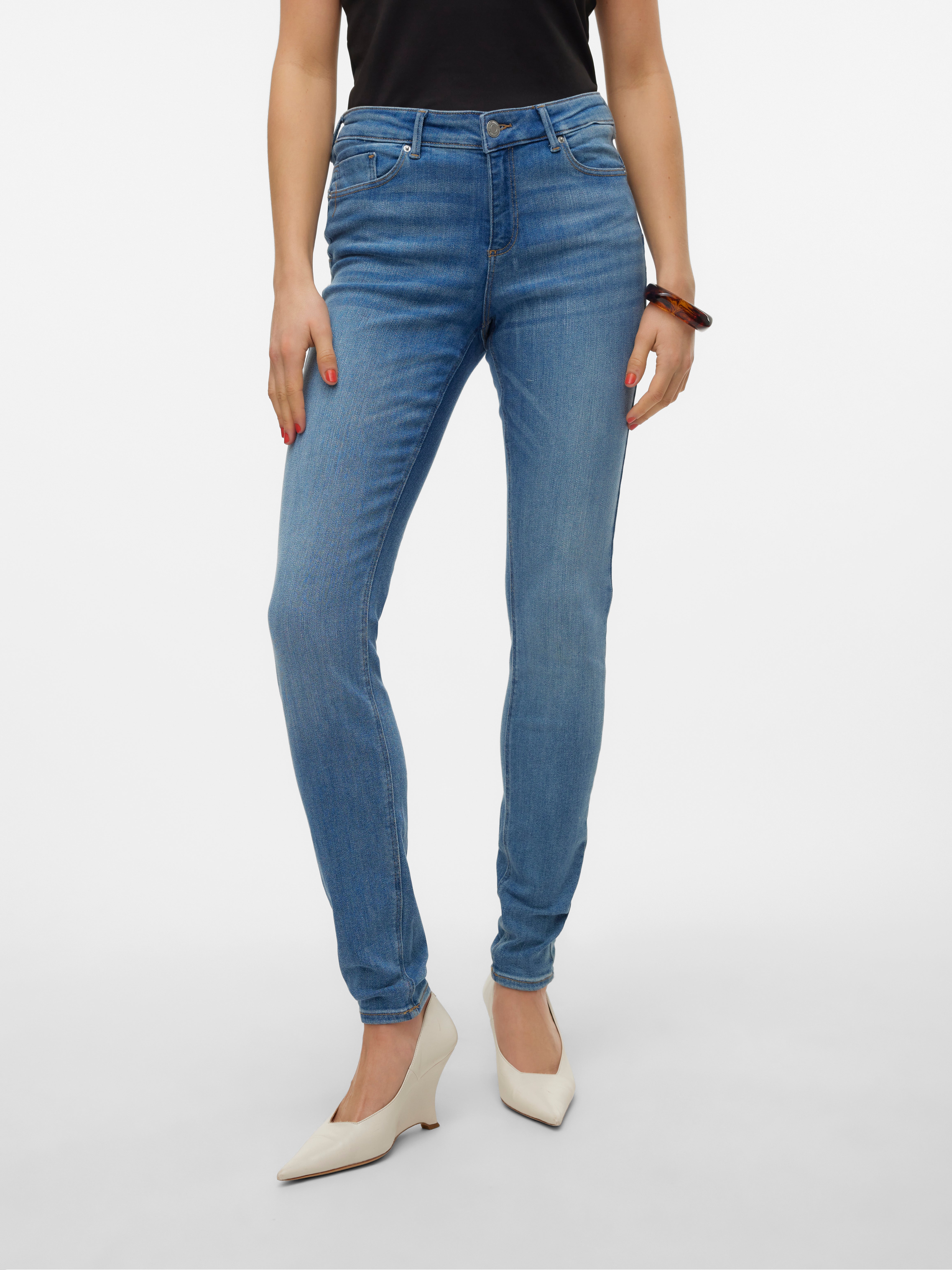 VMTANYA Mid Rise Skinny Fit Jeans