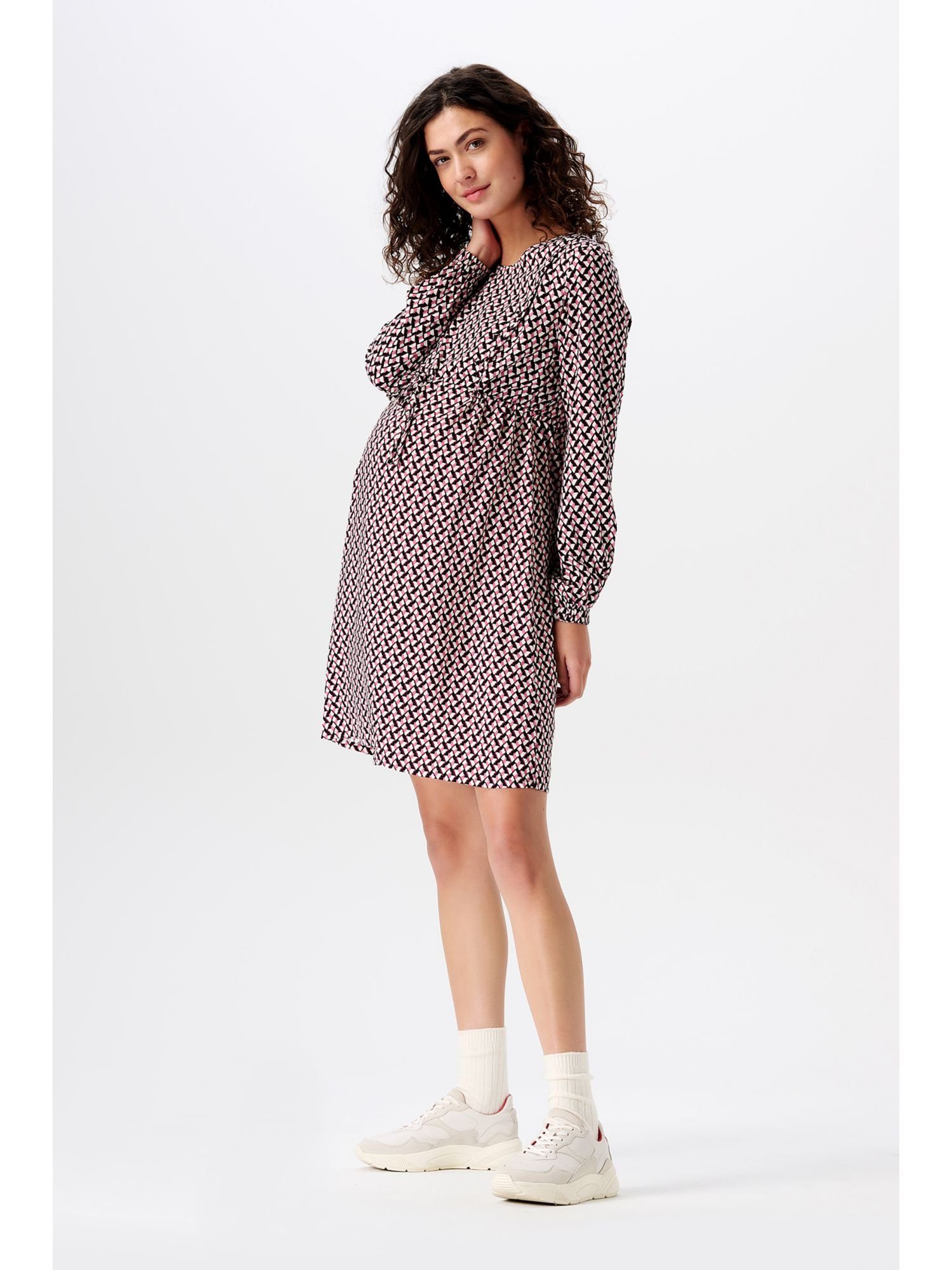 ESPRIT maternity Umstandskleid Umstands-Midikleid mit Stillfunktion