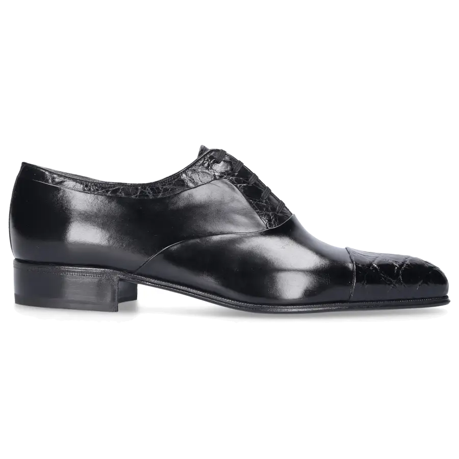 Artioli - Businessschuhe Oxford SHANTUNG Alligatorleder - schwarz