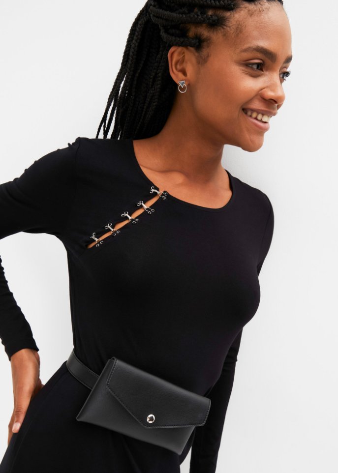 Shirtkleid mit Ösen