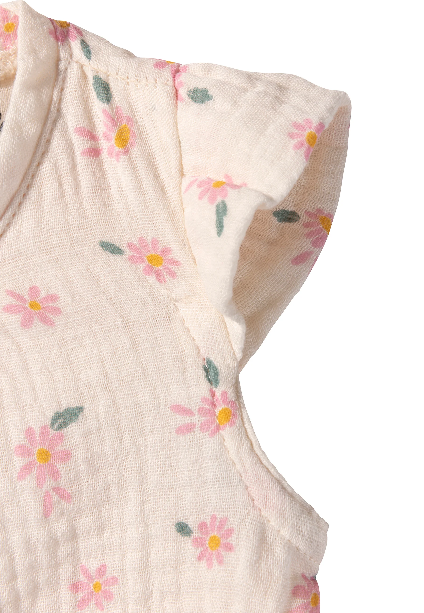 Set Shirt + Shorts bedruckt mit Gänseblümchen