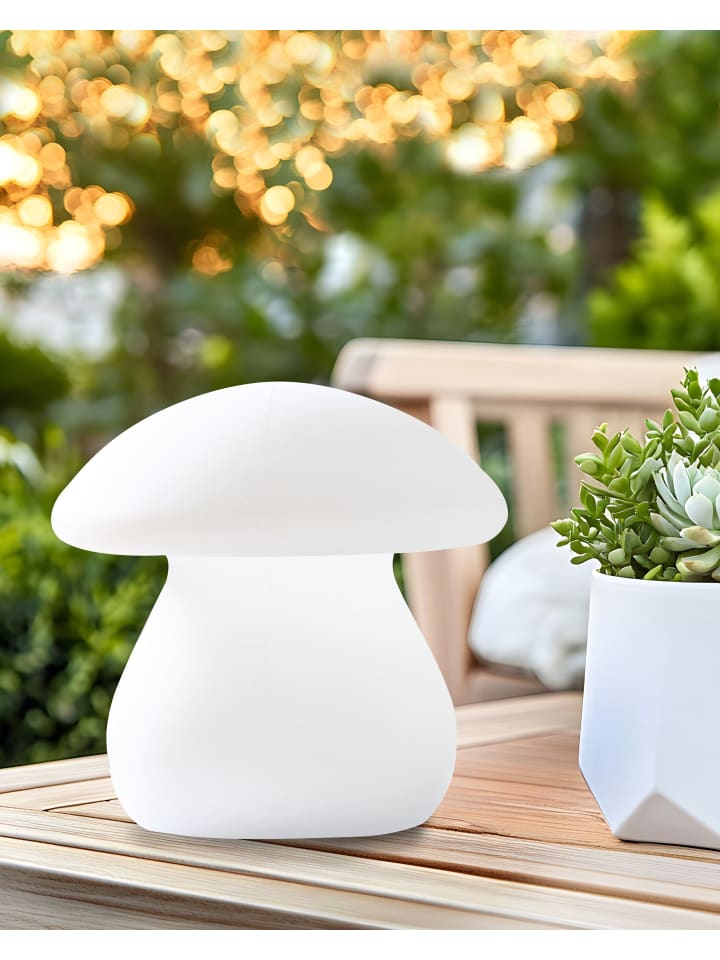 Beliani LED-Tischlampe für den Außenbereich TUIRA in Weiß günstig kaufen onesize