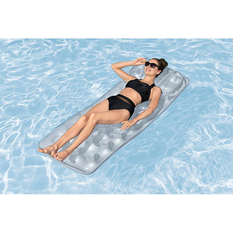 Bestway Bademadrass 71x188 cm, sølv