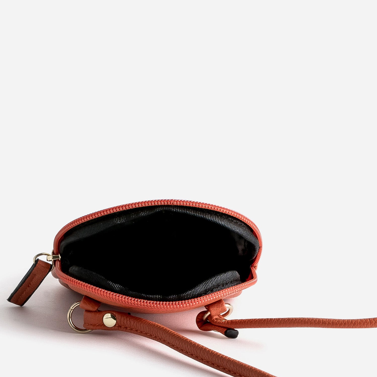 Sac bandoulière orange pour téléphone portable